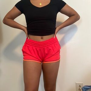 cute pink work out shorts